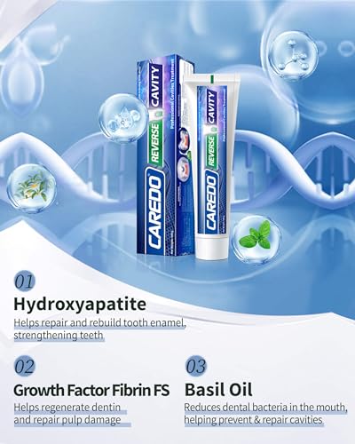 CAREDO Reparatur von Zahnspangen, Zahnkaries, Remineralisierung, Hydroxyapa, Zahnpasta – Bild 6