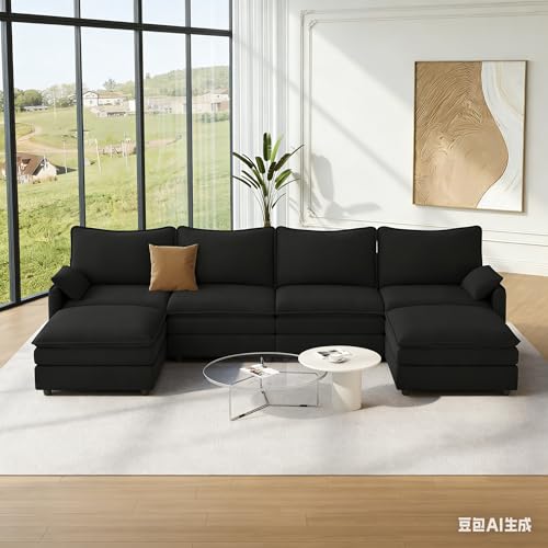Image of Vesgantti 142 inch U Shaped Sectional Couch