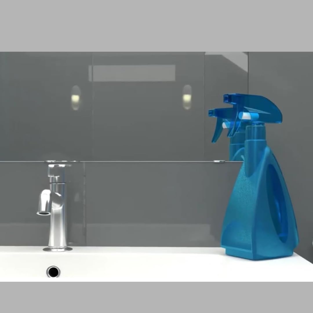 Sprey Şişesi 700 ml, Su Bulaşık Deterjanı, Tetikli Püskürtmeli Fısfıs Cam Temizleme (Siyah)