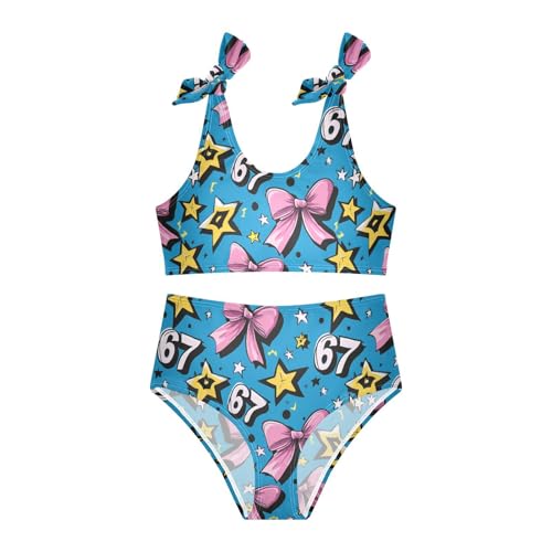 Image of Boccsty Summer Girls Swimsuits Kids Bikini Sets 2 Pcs Bathing Suit for 3T-12T