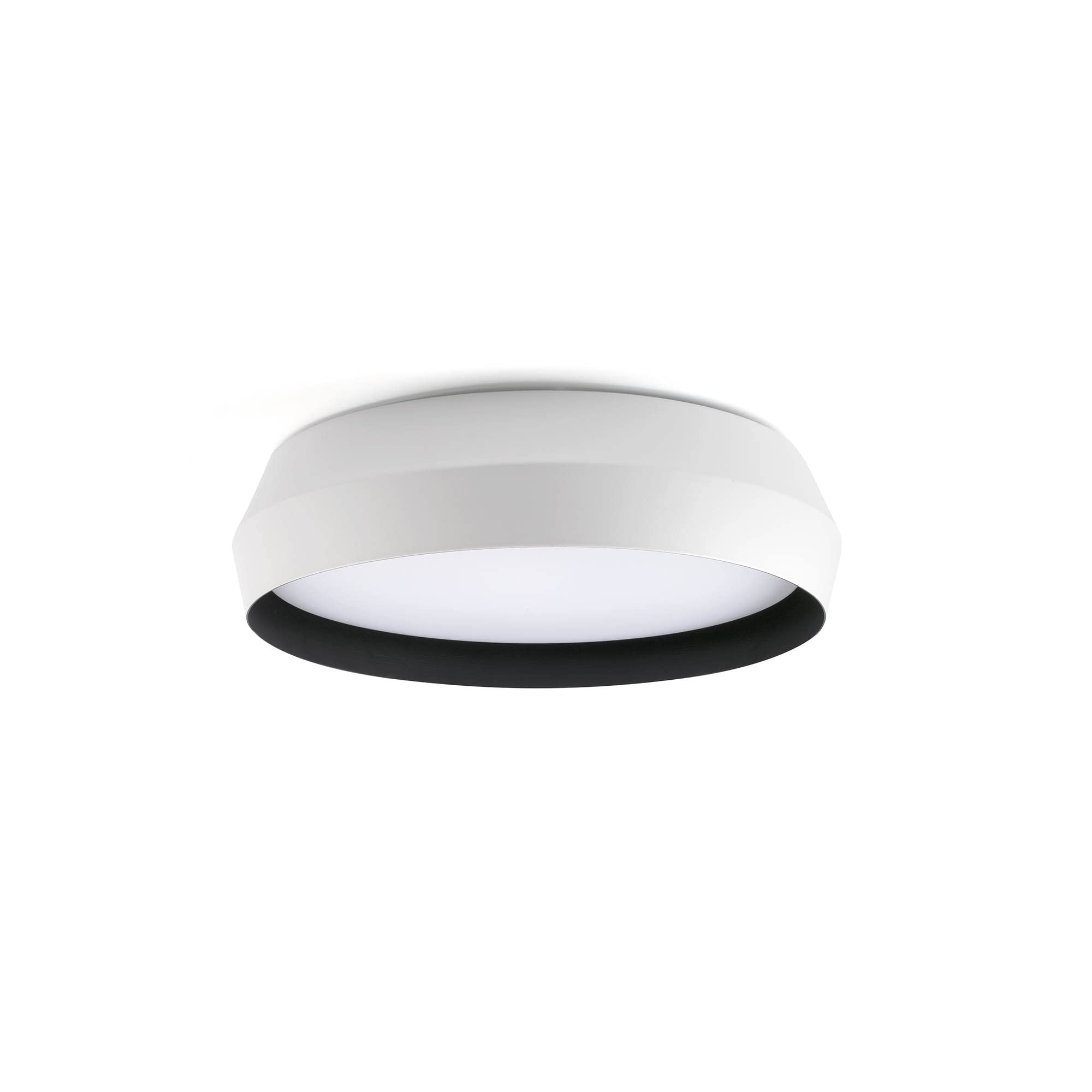 Plafonnier SHOKU 350 Faro Barcelona blanc et noir pour salon moderne