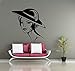 Produktbild 42 * 42 cm Schönheitssalon Anwendbare Wandtattoo Schöne Frau Hut Make-Up Styling Silhouette Wandaufkleber Vinyl Kunstwand Mädchen Zimmer