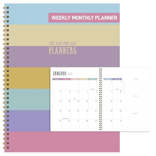 Planificateur scolaire TF Publishing grand format pour organiser l'année universitaire de juillet 2025