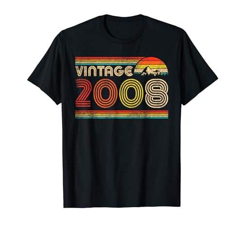 16th Birthday Gifts Retro Vintage 2008 16 Years Old Vintage T-Shirt