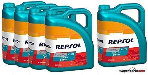 Repsol Aceite Motor Elite TDI 50501 5W-40 5 litros (25 litros)