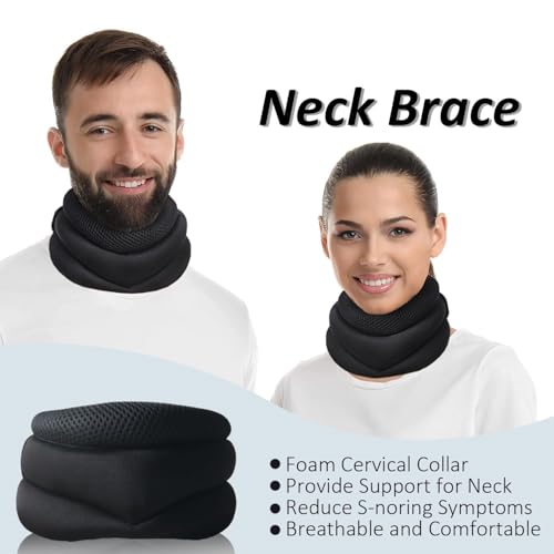 Asphodelia Neck Support for Snoring,Anti Snoring Neck Collar, Cervical Support Brace Lightweight Travel Friendly Cervical Collars Breathable Design with a Eye Mask, 2 Pairs of Earplugs by Asphodelia - Image 6
