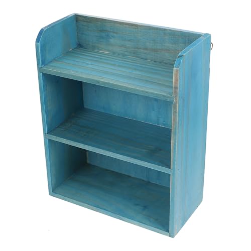 Alipis Estante de Almacenamiento Elegante de Madera Estilo Japonés Hogar Múltiples Niveles y Gancho Trasero para Organizar y Decorar Espacios