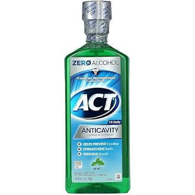Act Anticavity Fluoride Mouthwash Mint 18 fl oz (Pack of 2)