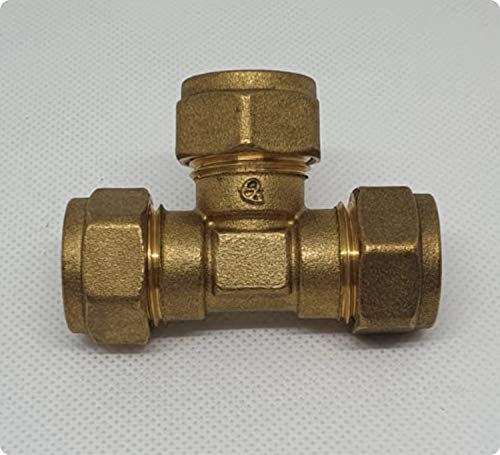 Anillo de sujeción en forma de T para tubos de cobre, atornillado, 18mm - 18mm - 18mm