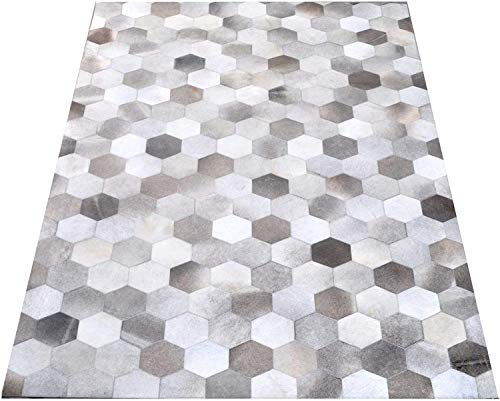 Zerimar Alfombra Patchwork Piel de Vaca | Medidas: 60x120 cm | Alfombr