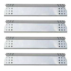 Direct Store Parts DP130 (4-Pack) Stainless Steel Heat Shield 14 9/16″ x 3 3/8″ Replacement for Sunbeam, Nexgrill, Grill Master, Charbroil, Kitchen Aid, Members Mark, Uberhaus Gas Grill Models (4)