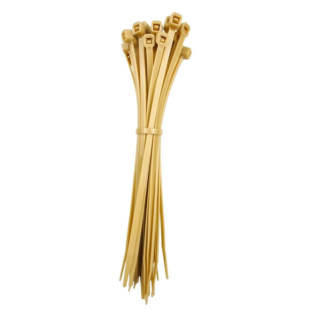 OutdoorFix Cable Ties 150 x 3.5 mm, Pack of 50 – Bamboo/Light Reed – Weatherproof, UV-Resistant