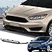 PIT66 Front Bumper Lower Valance Panel Grill Compatible with Fits Ford Focus S ST SE SEL Titanium 2017-2018/Ford Focus S ST SE Titanium 2015-2016,Black