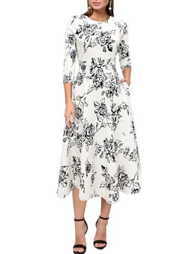 Image of Simple Flavor Women's Vintage Dress Sleeveless O-Neck Party Cocktail Dress