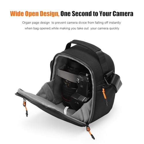 Bolso compacto para cámara pequeña Cwatcun negro miniatura 4