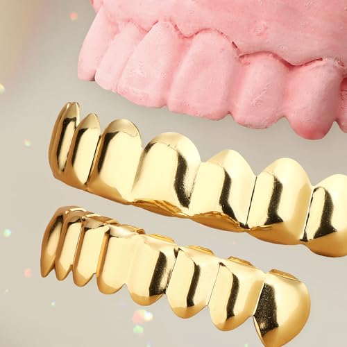 UBGICIG Grillz Grill Set, Dental Grills for Your Teeth Diamond, Grillz Teeth Men, Vampire Fake Halloween Teeth Caps Jewelry4