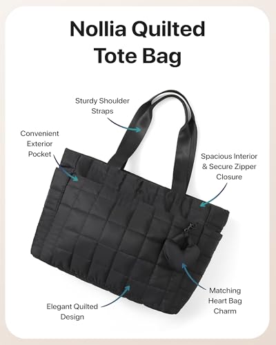 Bolsa Tote Acolchada Nollia para Mujer miniatura 6