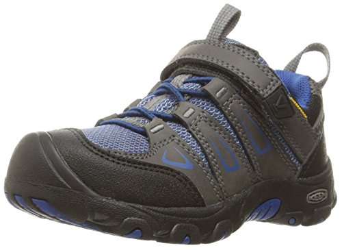 KEEN Oakridge Low WP Hiking Shoe (Toddler/Little Kid), Magnet/True Blue, 11 M US Little Kid