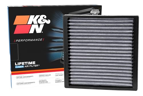 K&N LIFETIME Cabin Air Filter: Premium Washable Clean Air for your Cabin
