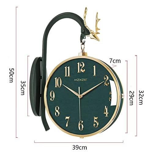 Horloge murale double face silencieuse pour éliminer les bruits - 5