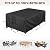 BALEINE Patio Furniture Covers, 108×82 Outdoor Furniture Cover Waterproof, Heavy Duty Oxford Patio Table Cover for Outdoor Table, Chair, Sofa, Desk (Black 108"L×82"W×28"H)
