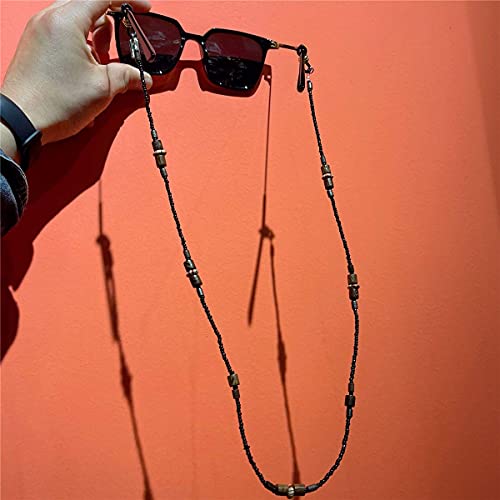 Passage 7 Vintage Bohemian Wooden Beads Eyeglass Chain Usa Made Sunglasses Holder Designer Trendy Fashion Eyewear Retainer Strap Necklace Glasses Hanging For Women #TOP3