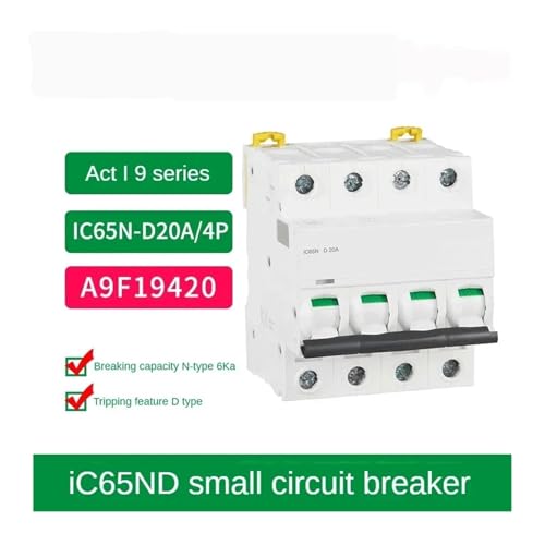 Interruptor magnetotérmico iC65N 1P para evitar cortocircuitos domésticos 3