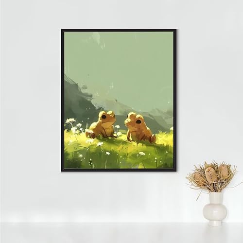 Art Kits Cristal Broderie Diamant Grenouille | Toile Géante 80x110 cm