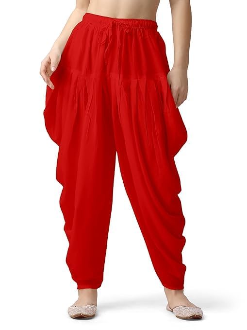 Women's Salwar Readymade Patiala Free Size Fit up to XXL Casual Wear for Women(Red)-picture-54