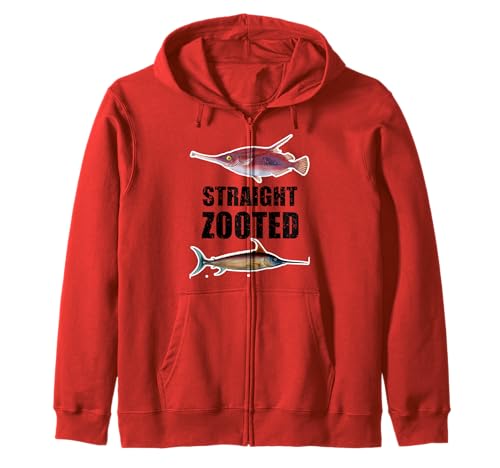 Funny Straight Zooted | absolutamente torqued Pez divertido Sudadera con Capucha
