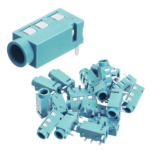uxcell 10 piezas conector jack estéreo 1/8" 3.5mm 4 pines miniatura 1