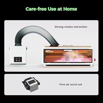 Creality Falcon A1 10W Laser Engraver Bundle with Desktop Smoke Purifier
