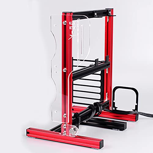 Gabinete para pruebas de PC Open Air, compatible con ATX/Micro-ATX/Mini-ITX, chasis DIY con estructura de aluminio y panel acrílico, soporte para refrigeración líquida (rojo) miniatura 2