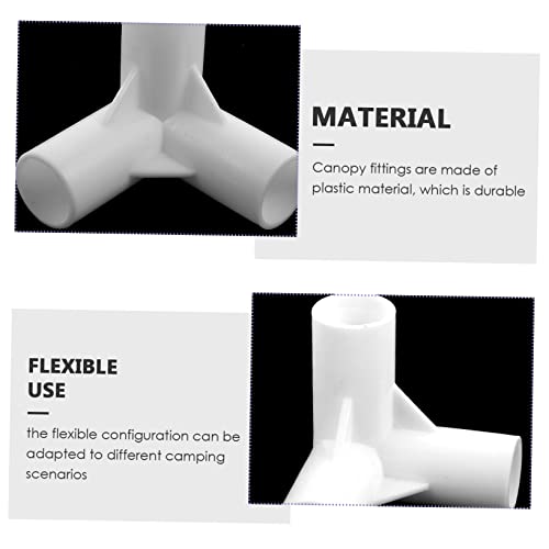 Yardwe 80 Peças Junta De Barraca Conector De Barraca De 3 Vias Acessórios Para Tubos Para Peças De R