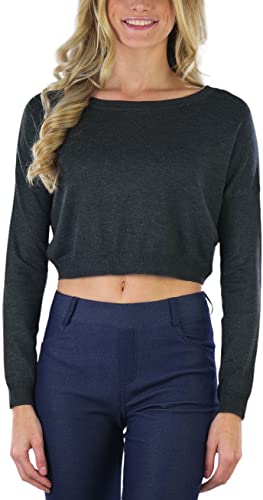 Image of ToBeInStyle Women's Long Sleeve Cropped Sweater