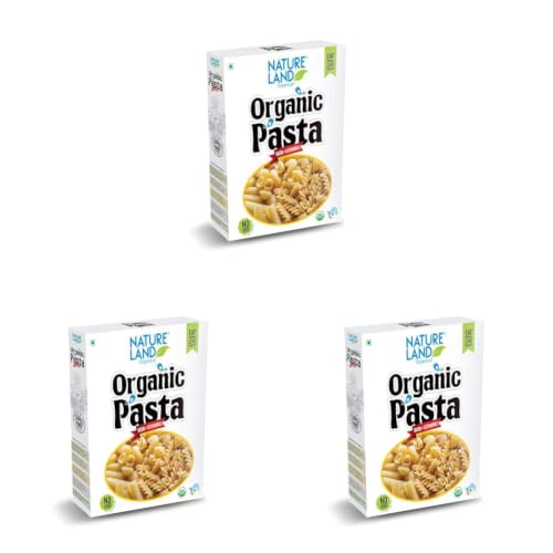 Image of Natureland Organics Pasta Penne 250 Gm - Organic Pasta (Pack of 3)