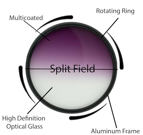 Pro Glass - Filtro graduado de color morado HD MC de 72 mm para: lente Sony FE 50 mm f/1.2 GM (Sony E) (SEL50F12GM) - Filtro magenta de 72 mm, filtro morado graduado 72 - imagen 2