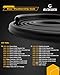 Door Seal Weatherstrip, Compatible with 1988-2000 Chevy GMC C1500 C2500 C3500 K1500 K2500 K3500, Blazer Suburban Tahoe Yukon, Rubber Seal Trim Weather Stripping, Front Left & Right Side Weatherstrip