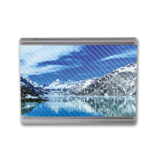 Image of MightySkins Carbon Fiber Skin Compatible with Microsoft Surface Laptop Go 3 (2023) Full Wrap Kit - Sky Lake | Protective, Durable Textured Carbon Fiber Finish | Made in The USA