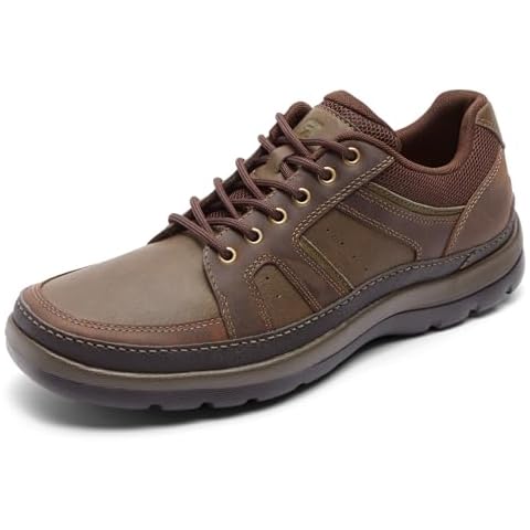 Rockport Men's Get Your Kicks Mudguard Blucher, Dark Brown Leather, 11 Cover