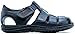 Produktbild Lusco Herren-Sandalen aus echtem Leder, Riemen, Outdoor, Strand, Sommer, geschlossene Zehenpartie, bequem, Fischer-Sandalen, Schwarz , 39 2/3 EU