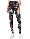 Bestickte Laufschuhe Desigual Womens Legging_Lettering Casual Pants, Black, L