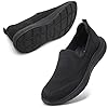 STQ Slip On Sneakers for Women Lightweight Walking Shoes Comfortable Breathable Mesh
