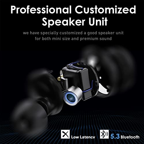 Palovue Wireless Earbuds, In-Ear Earphones With Bluetooth 5.3, Built-In Mic Headphones, Deep Bass Stereo, With Lightweight Compact Charging Case For Sport/Work Compatible With Iphone And Android #TOP1