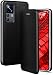 Produktbild ONEFLOW Handyhülle kompatibel mit Xiaomi 12T / 12T Pro - Hülle klappbar, Handytasche mit Kartenfach, Flip Case Call Funktion, Leder Optik Klapphülle mit Silikon Bumper, Schwarz