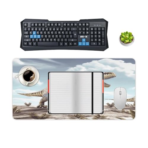 Tapete de escritorio grande antideslizante de goma miniatura 4