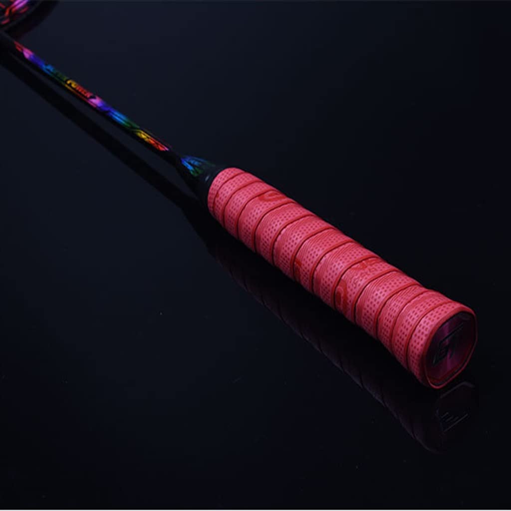 35 Lbs Full Carbon Badminton Racket for Adults With Secondary Reinforcement For Offense and Defense with 4U Single Shot
