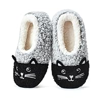 Hygknixx Cute Animal Slippers for Women Kids, Cozy Fuzzy Slipper Socks with Non Slip Grips, Funny Christmas Gifts for Girls Toddlers Wife Mom Grandma Her, Stocking Stuffers for Adults Kids