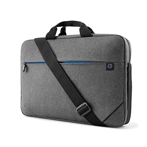 Image of HP Prelude Topload Briefcase for 15.6 Inch Laptops with Double Handles Hands-Free Crossbody Strap (1E7D7AA), Grey