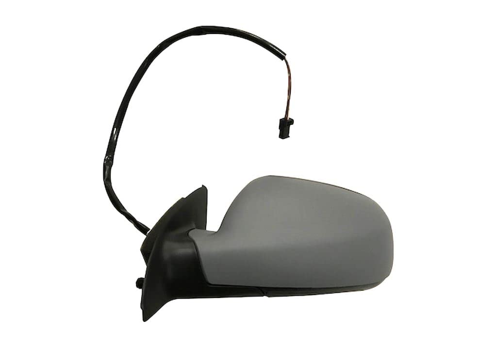 Rétroviseur Gauche électrique Chauffé Pour Peugeot 307 (2001-2009) - Avec Apprêt - Miroir Asphérique Chromé - Dimensions 165x295x185 Mm